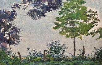 Otto Hundt, Am Feldrand, 20. Jahrhundert,