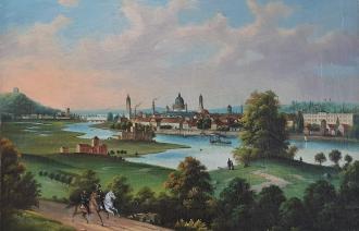 Unbekannte Künstler*inn, Blick auf Potsdam vom Babelsberg