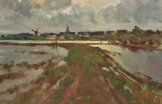 Carl Kayser-Eichberg, Überschwemmtes Wiesenland,
