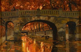 Max Koch, Kellertorbrücke im Herbst, © Potsdam-Museum – Forum für Kunst und Geschichte,