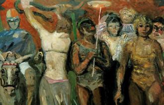 Ausschnitt Harald Metzkes, Das Finale, 1988 © VG Bildkunst 2017,