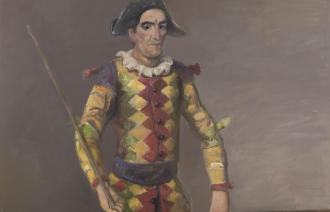 Harald Metzkes, Harlekin (Ukas),© VG Bild-Kunst, Bonn 2021,