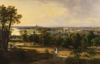 Gustav Friedrich Eduard Freyhoff, Blick auf Potsdam vom Brauhausberg, 1839 © Potsdam Museum,
