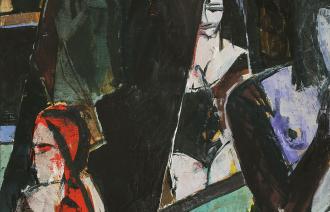 Stefan Plenkers, Häuser im Neuen Garten, © VG Bild-Kunst, Bonn 2021,