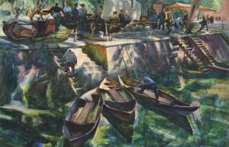 Otto Heinrich, Fischmarkt, 1925,