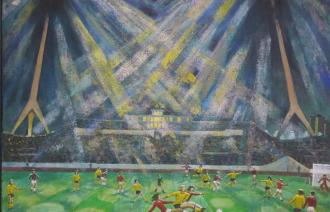 Peter Rohn, Fußball im Flutlicht (Dynamo Stadion Dresden),