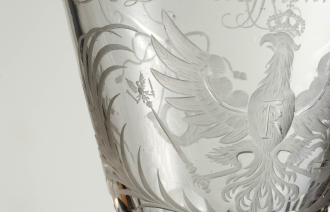 Deckelpokal auf das preußische Postwesen (Detail), 1712, Potsdam Museum,
