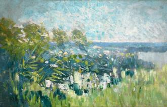 Karl Hagemeister, Uferlandschaft (Schilfufer), 1900,© Potsdam Museum,