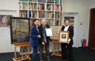 Dr. Jutta Götzman, Klaus Runze und Dr. Hendrikje Warmt (v.l.n.r.), Potsdam Museum,