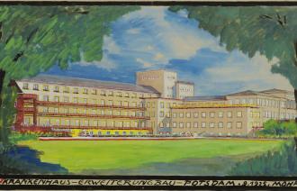 Schaublatt Krankenhaus-Erweiterungsbau – Potsdam. 9. 1925. Mohr.,