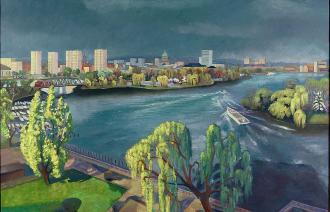 Peter Rohn, Gewitterhimmel über Potsdam, 1990, © Potsdam Museum – Forum für Kunst und Geschichte,