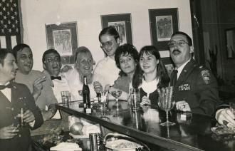 Party in der Militärverbindungsmission Neufahrland, unbekannter Fotograf, um 1965