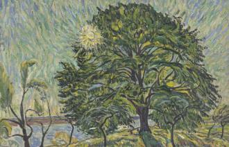 Theo von Brockhusen, Schill-Linde in Baumgartenbrück, 1914 (Ausschnitt), Foto: Buchheim Museum der Phantasie, Bernried am Starnberger See