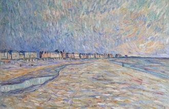 Theo von Brockhusen, Häuser am Strand (Nieuwpoort), um 1909, Privatbesitz (Ausschnitt), Foto: Michael Lüder