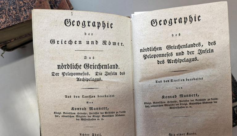 Innere Titelseite eines historischen Buches