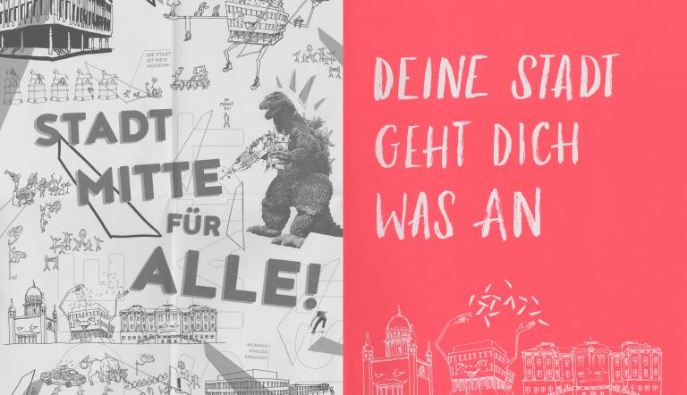 “Your city is your business”, craft sheet in support of the campaign against the demolition of the University of Applied Sciences building, 2017.