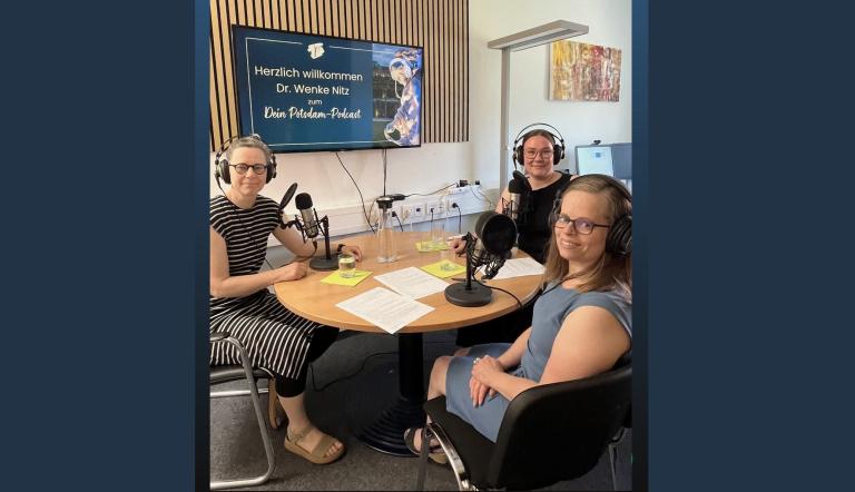 Screenshot des PMSG-Bildes von der Aufnahme des Podcasts DEIN POTSDAM
