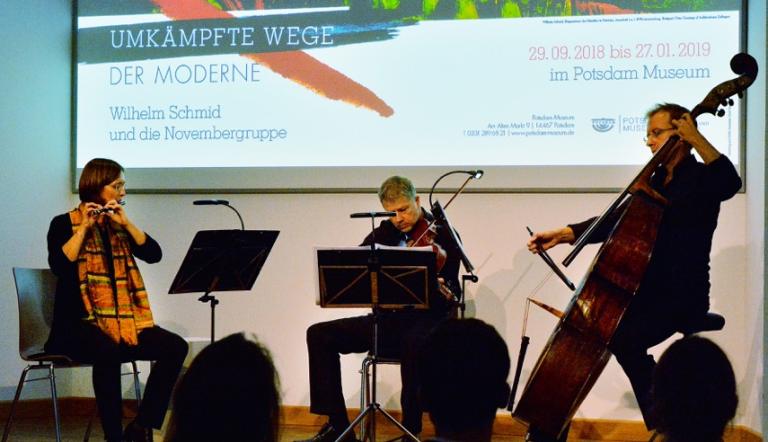 Musikalische Begleitung der Eröffnung durch die Mitglieder der Kammerakademie Potsdam,