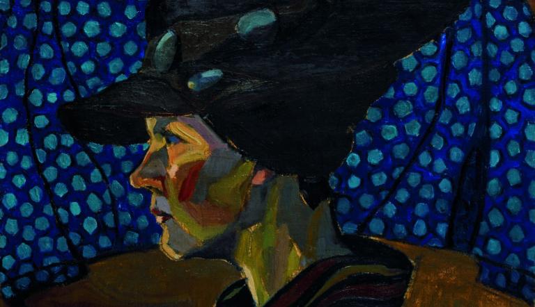 Magda Langenstraß-Uhlig Selbstbildnis im Profil mit Hut, um 1933, Potsdam Museum, Depositum Dr. S. Uhlig © VG Bild-Kunst, Bonn 2015, Magda Langenstraß-Uhlig Selbstbildnis im Profil mit Hut, um 1933, Potsdam Museum, Depositum Dr. S. Uhlig © VG Bild-Kunst, Bonn 2015,