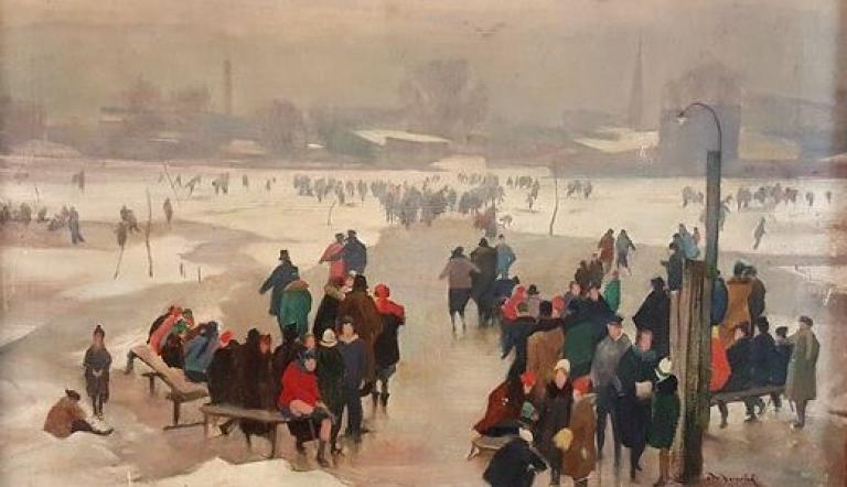 Otto Heinrich, Eisbahn am Kiez, undatiert (vor 1936),