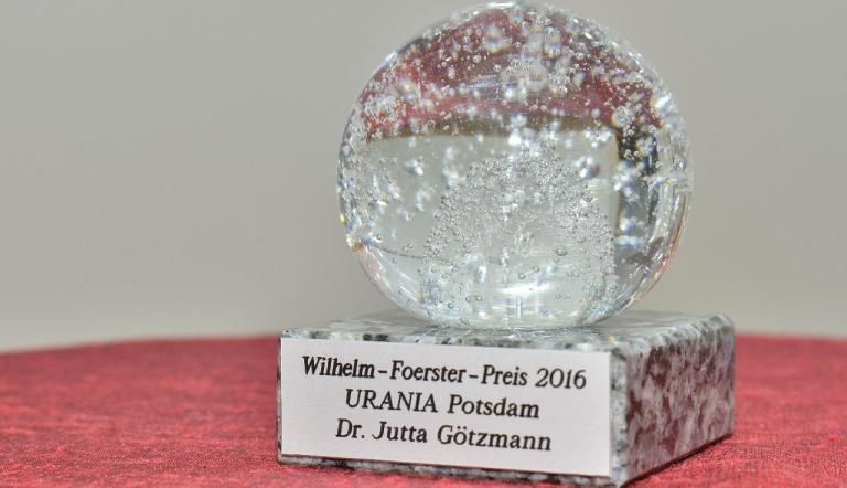 Wilhelm-Foerster-Preis der URANIA Potsdam 2016 © Potsdam Museum,