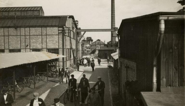 Eingang zur Lokomotivfabrikl Orenstein & Koppel AG in Babelsberg, Eingang zur Lokomotivfabrikl Orenstein & Koppel AG in Babelsberg,