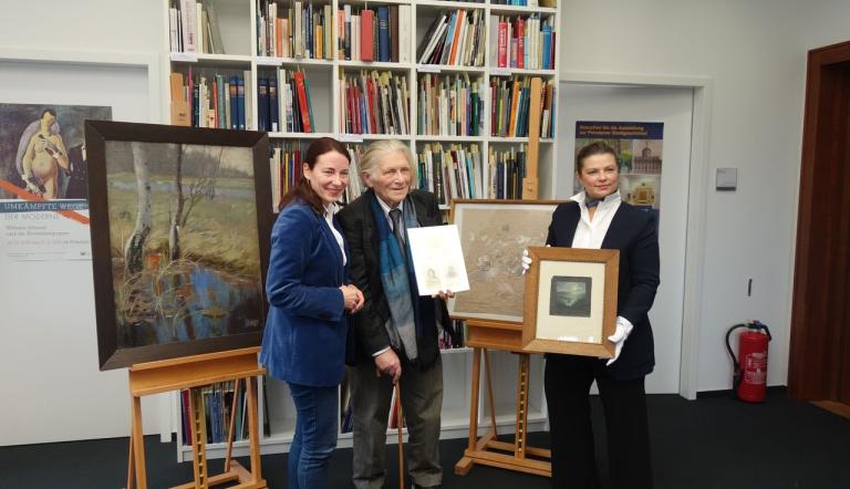Dr. Jutta Götzman, Klaus Runze und Dr. Hendrikje Warmt (v.l.n.r.), Potsdam Museum, Dr. Jutta Götzman, Klaus Runze und Dr. Hendrikje Warmt (v.l.n.r.), Potsdam Museum,
