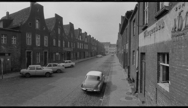 Mittelstraße, Blick von der Ecke Benkertstraße, 1977-78, © Potsdam Museum; Mittelstraße, Blick von der Ecke Benkertstraße, 1977-78, © Potsdam Museum;