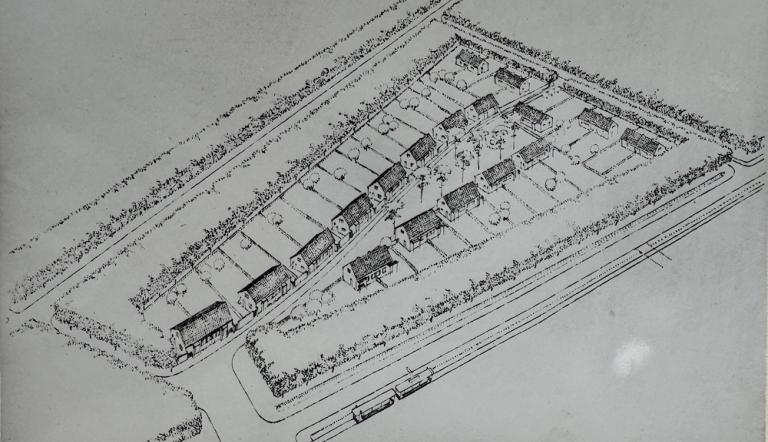 Plan Siedlung "Saarlandanger" (1935),  (c) Sammlung Potsdam Museum,