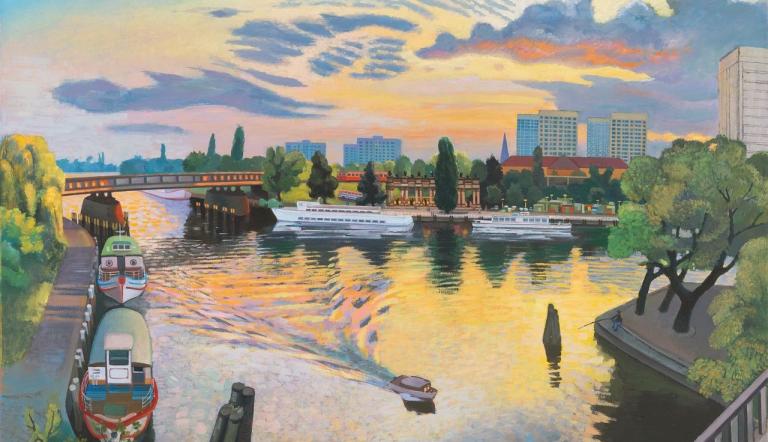 Peter Rohn, Der Hafen vom Potsdam (c) Potsdam Museum, Peter Rohn, Der Hafen vom Potsdam (c) Potsdam Museum,