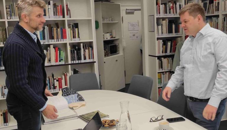 Treffen mit Markus Wicke, Vorstandsvorsitzender des Fördervereins des Potsdam-Museums e.V., Foto