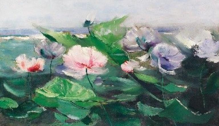 Karl Hagemeister, Wasserrosen, 1881/85, Privatbesitz © Privatbesitz, Karl Hagemeister, Wasserrosen, 1881/85, Privatbesitz © Privatbesitz,