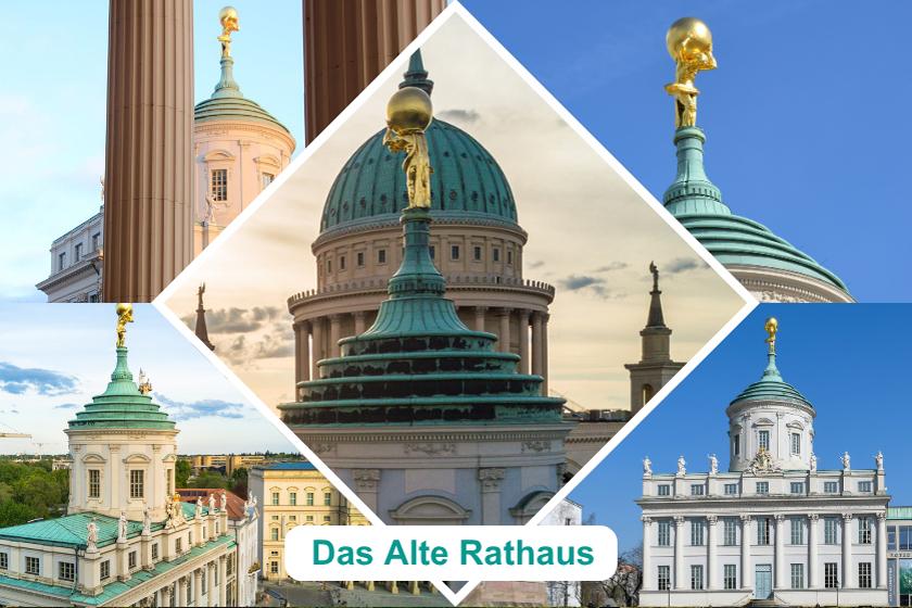 Collage aus Ansichten des Alten Rathauses