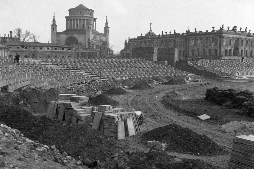 Der Bau des Ernst-Thälmann-Stadions, 1948-49