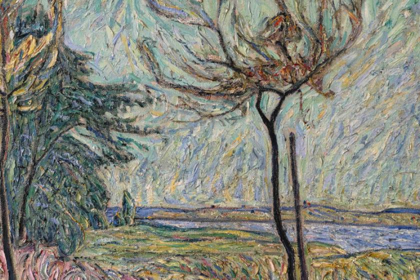 Ausschnitt eines Gemälde von Theo von Brockhusen