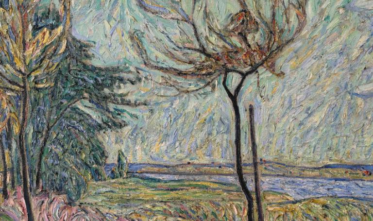 Ausschnitt eines Gemälde von Theo von Brockhusen